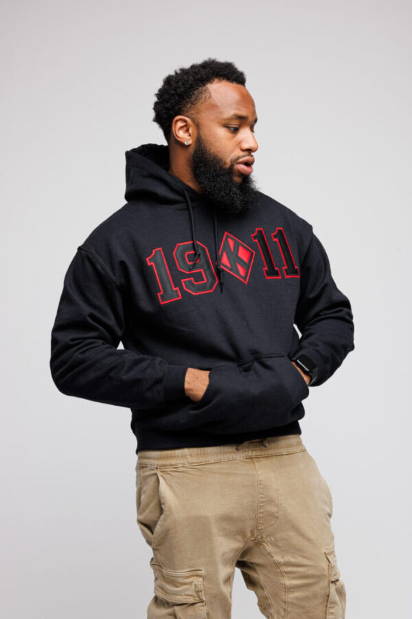 Kappa Alpha Psi 19 K 11 Red and Black Hoodie - The Divine Nine
